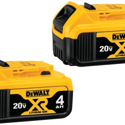 Two 20 Volt 4 AMP hours Lithium-Ion Batteries