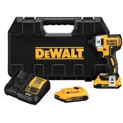 DEWALT - 20V MAX XR Lithium Ion Brushless 14 Impact Driver Kit - DCF886D2