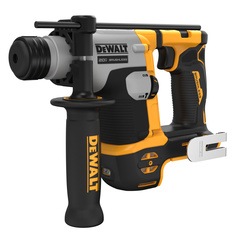 Profile of atomic 20 volt five eighths inch brushless cordless S D S plus rotary hammer tool.