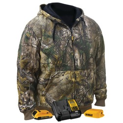 REALTREE XTRA camouflage heated hoodie sweatshirt with its complete kit