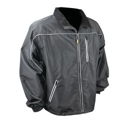 Profile of lightweight poly shell heated work jacket