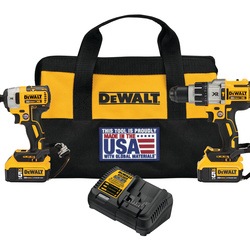 XR Hammer Drill Impact Driver Combo Kit and impact driver with travel bag