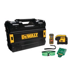 DEWALT - Green 3 Spot Laser 100 ft Laser Distance Measurer - DW0839CG