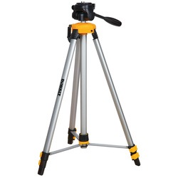 Profile of laser tripod with tilting head.