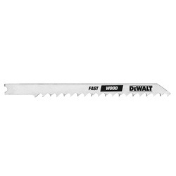 DEWALT - 4 6 TPI  UShank Fast Wood Cutting HCS Jig Saw Blade - DW3700H2