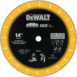 DEWALT - 14 x 332 x 1 Diamond Edge Chop Saw Wheel - DW8500