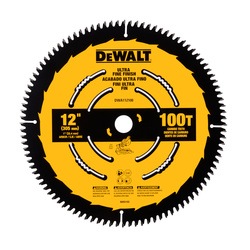 DEWALT - 12 in 100T Ultra Fine Finish Saw Blade - DWA112100