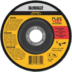DEWALT - 412 x 14 x 78 T27 Flexvolt Grinding Wheel - DWAFV84514
