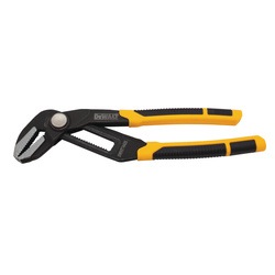 Profile of  8 inch Straight Jaw Pushlock Pliers.
