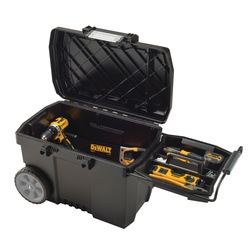 A 3 position tray of 15 Gallon contractor chest.
