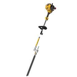 Profile of detached 27 cubic centimeters 2 Cycle 22 inch Gas Hedge Trimmer with Attachment Capability.