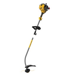 Profile of 17 inch Gas Curved Shaft String Trimmer with Attachment Capability detached. 