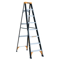 8 foot Fiberglass Step Ladder 225 pound Load Capacity.