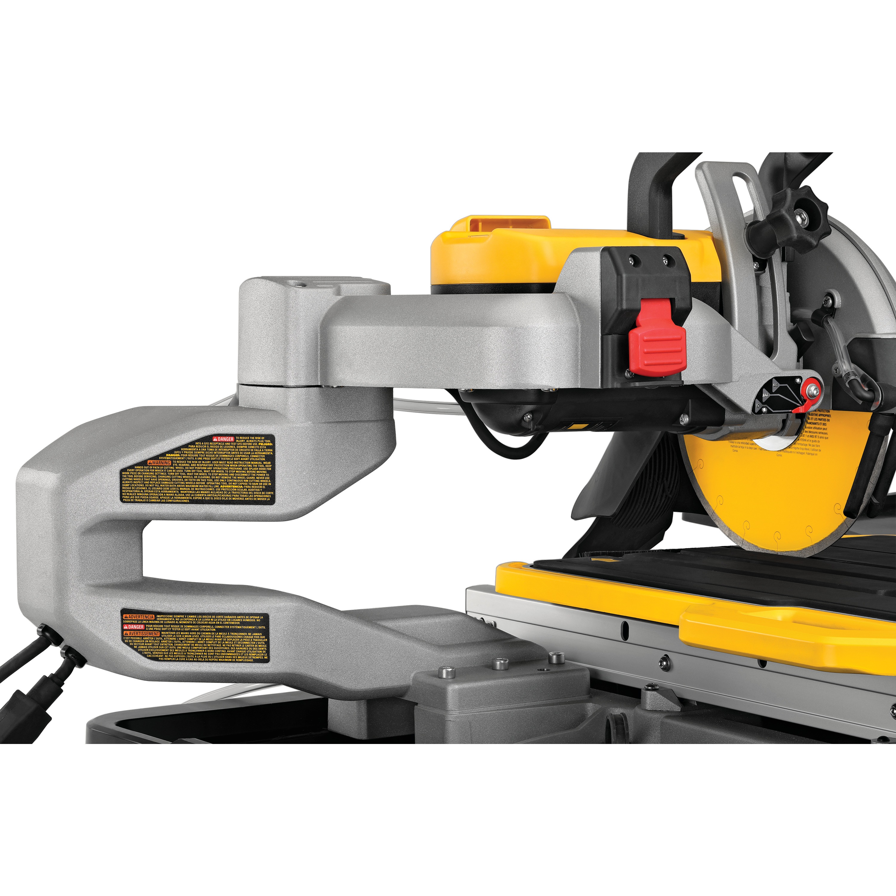 High Capacity Wet Tile Saw with its gage