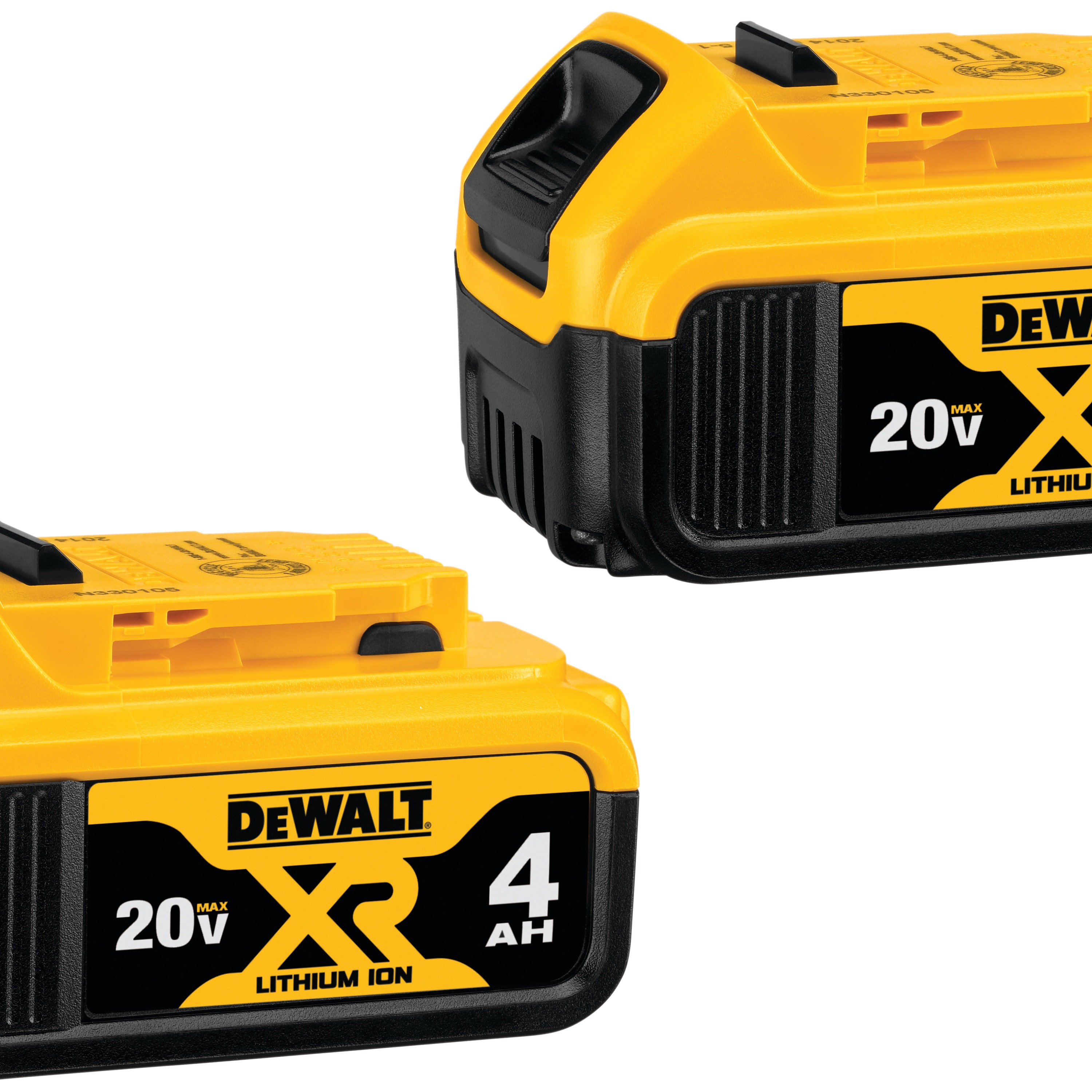 Two 20 Volt 4 AMP hours Lithium-Ion Batteries