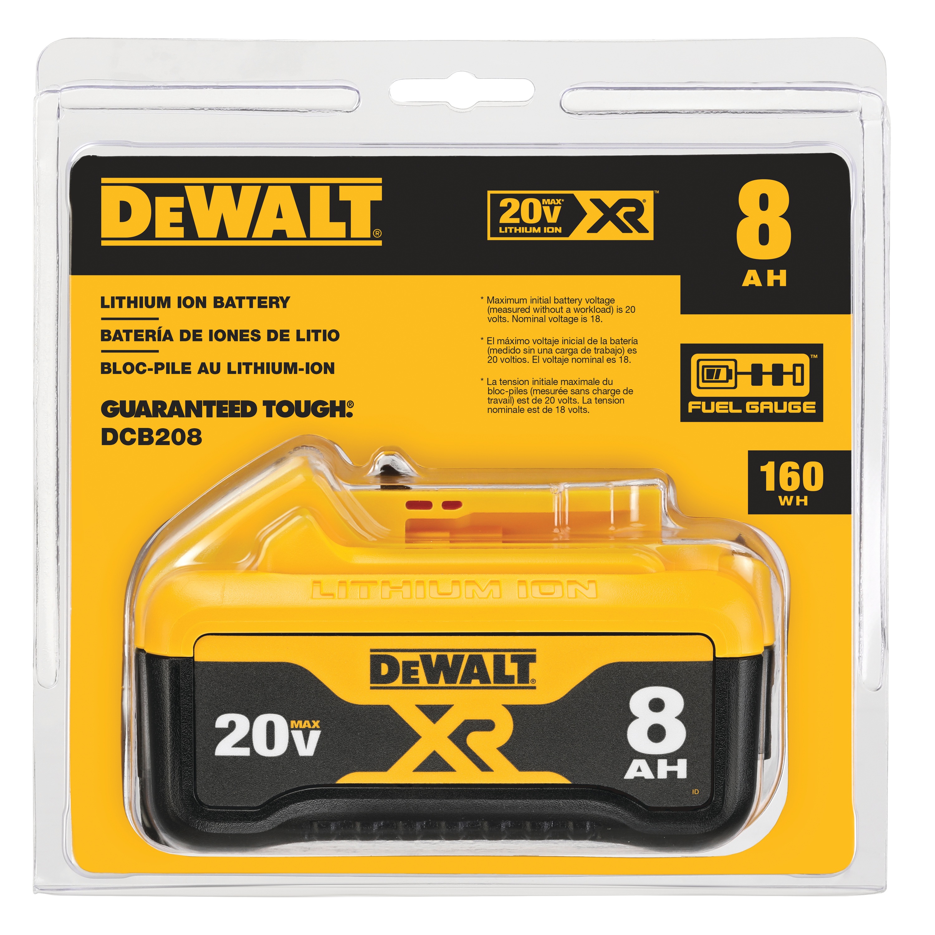 20 Volt 8 AMP hours Battery in plastic Packaging