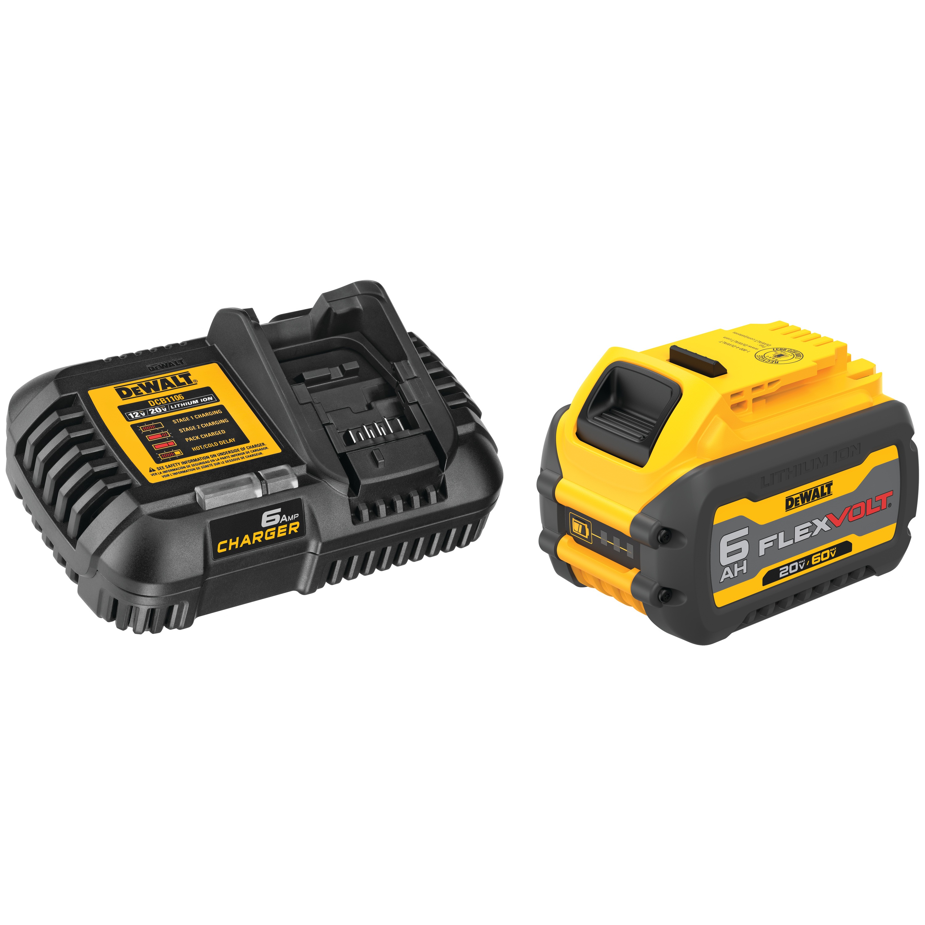 FLEXVOLT® 20V/60V MAX* Lithium Ion Starter Kit DCB606C DEWALT