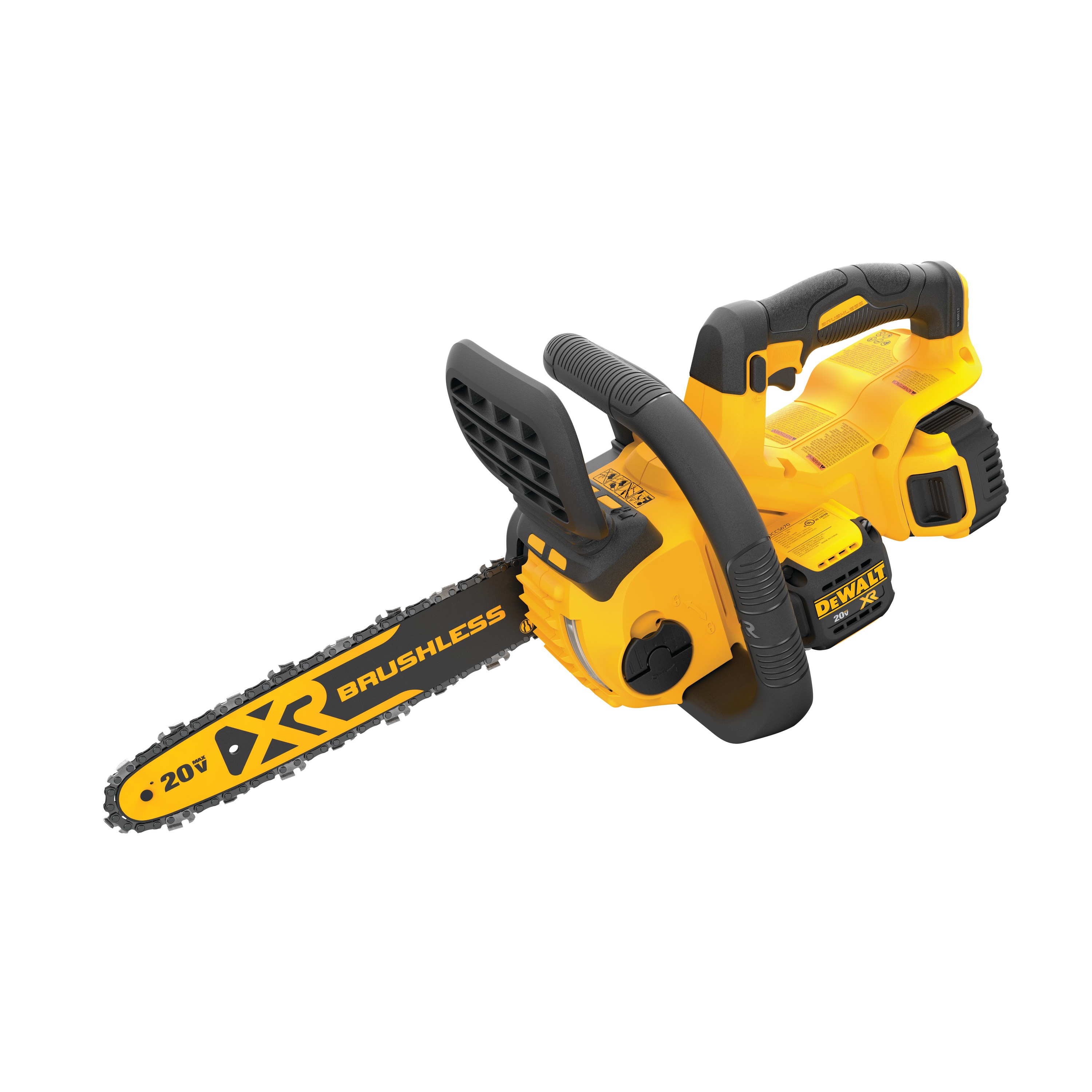 Overhead view XR® Compact 12 inch Cordless Chainsaw 
