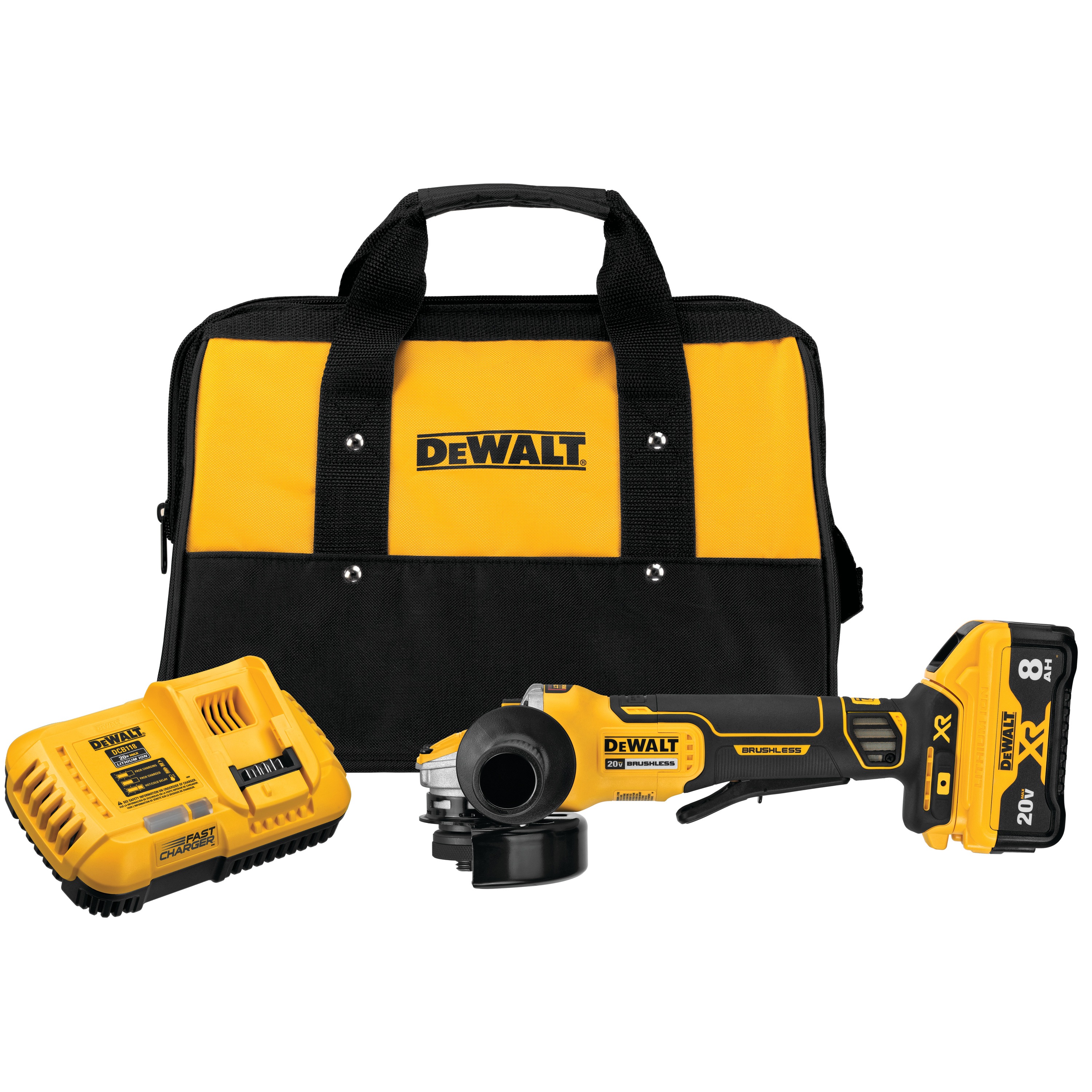SMALL ANGLE GRINDER WITH POWER DETECT TOOL KIT