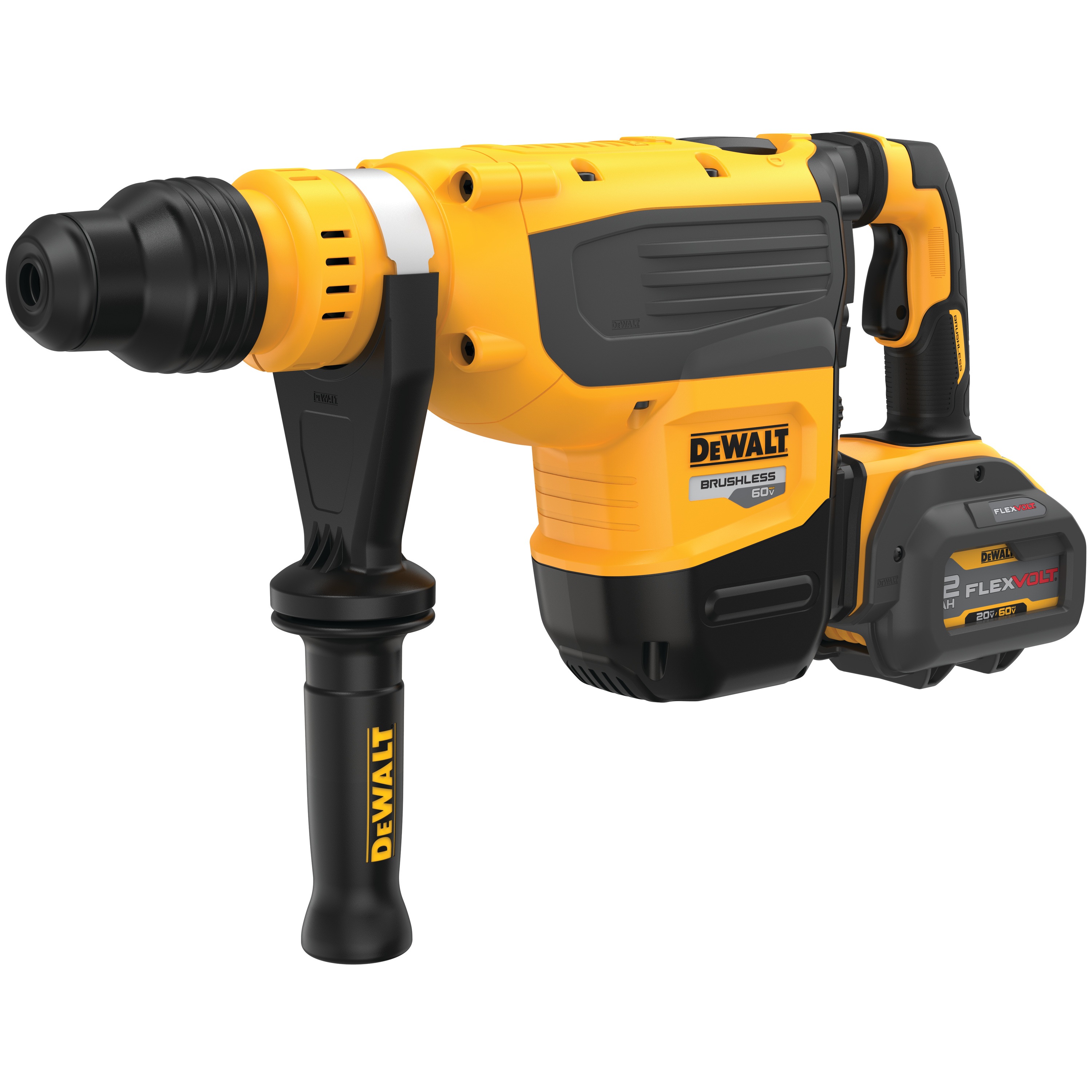 Profile of brushless, cordless SDS MAX  combination rotary hammer