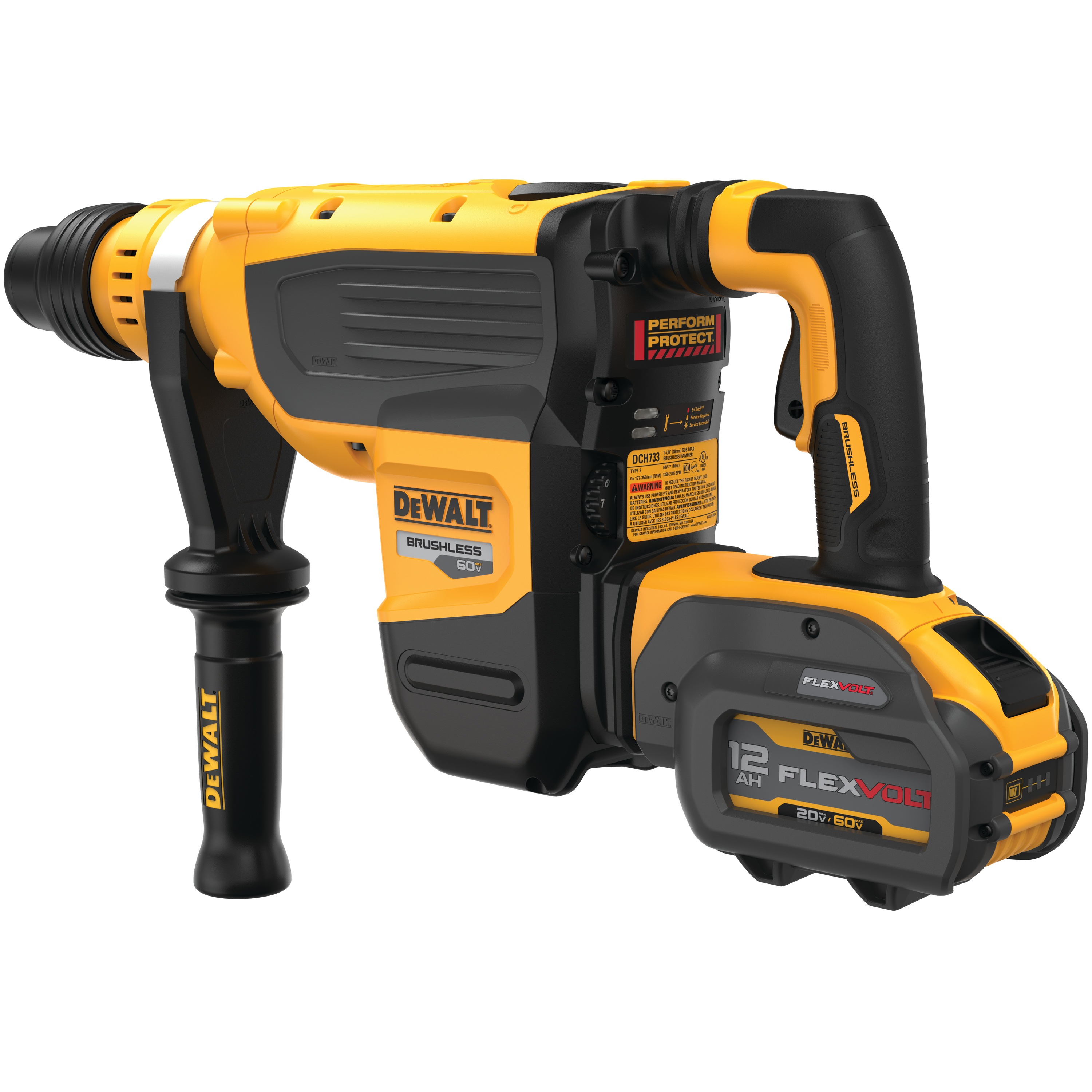 Profile of brushless, cordless SDS MAX combination rotary hammer