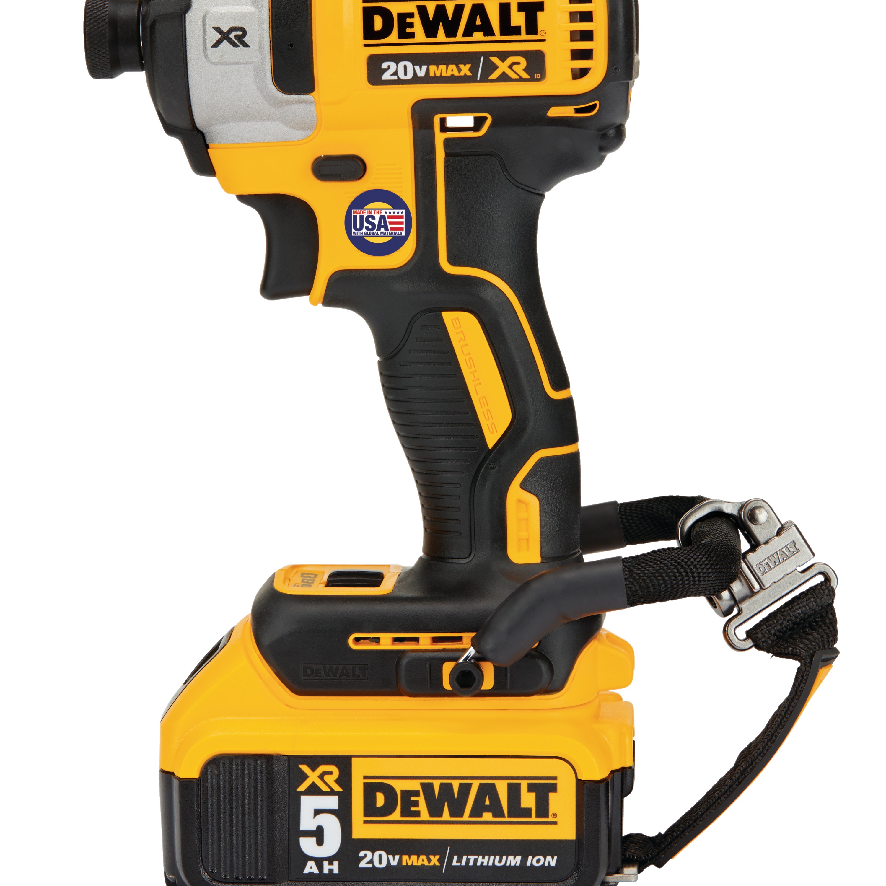 profile of XR impact driver without shank