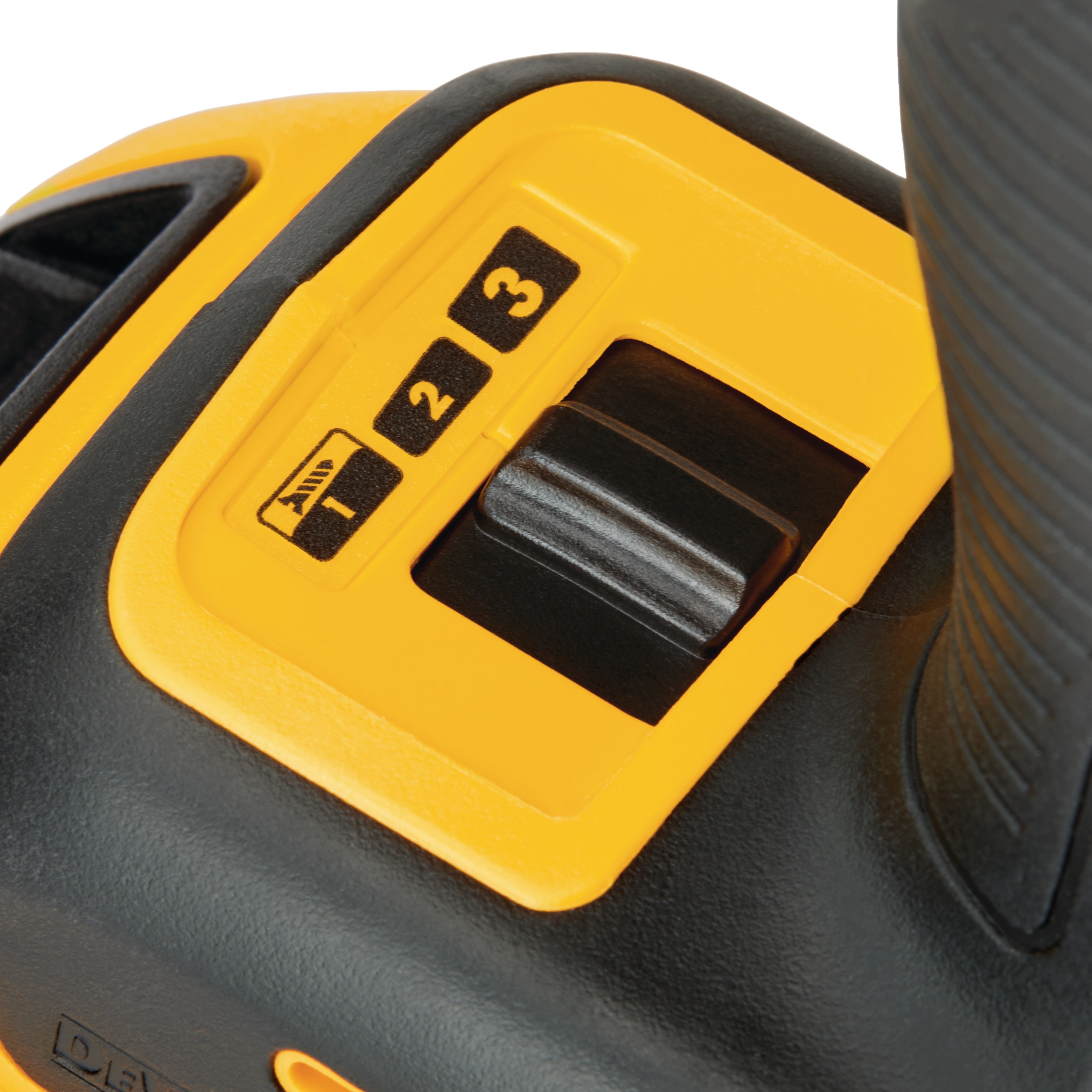 close up of a XR Hammer Drill Impact Driver  Combo Kit speed selector