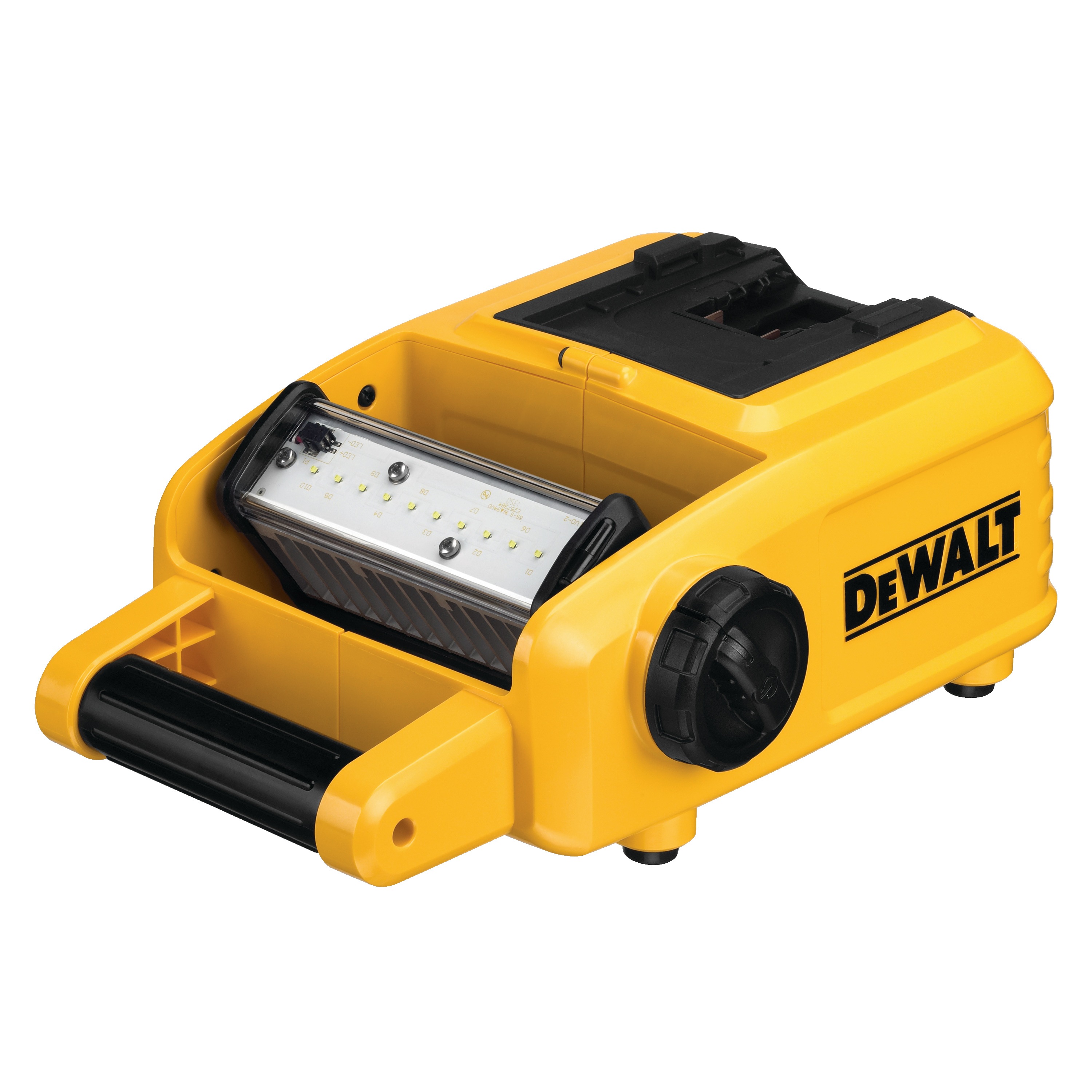 profile of right side of cordless LED work light