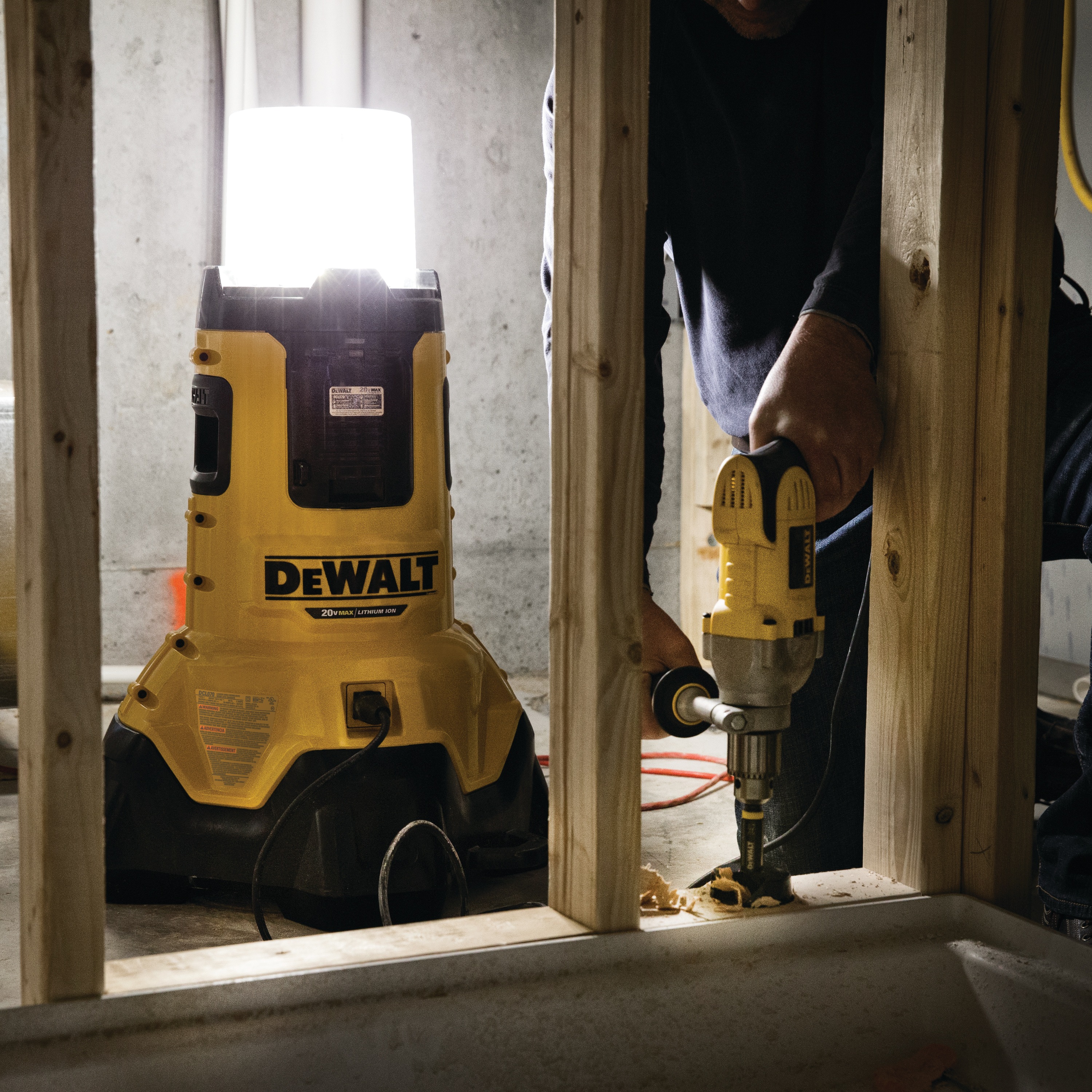 Nouveau DeWalt DCL070 20 V Max outil Connect Filaire//Sans fil DEL Area Light