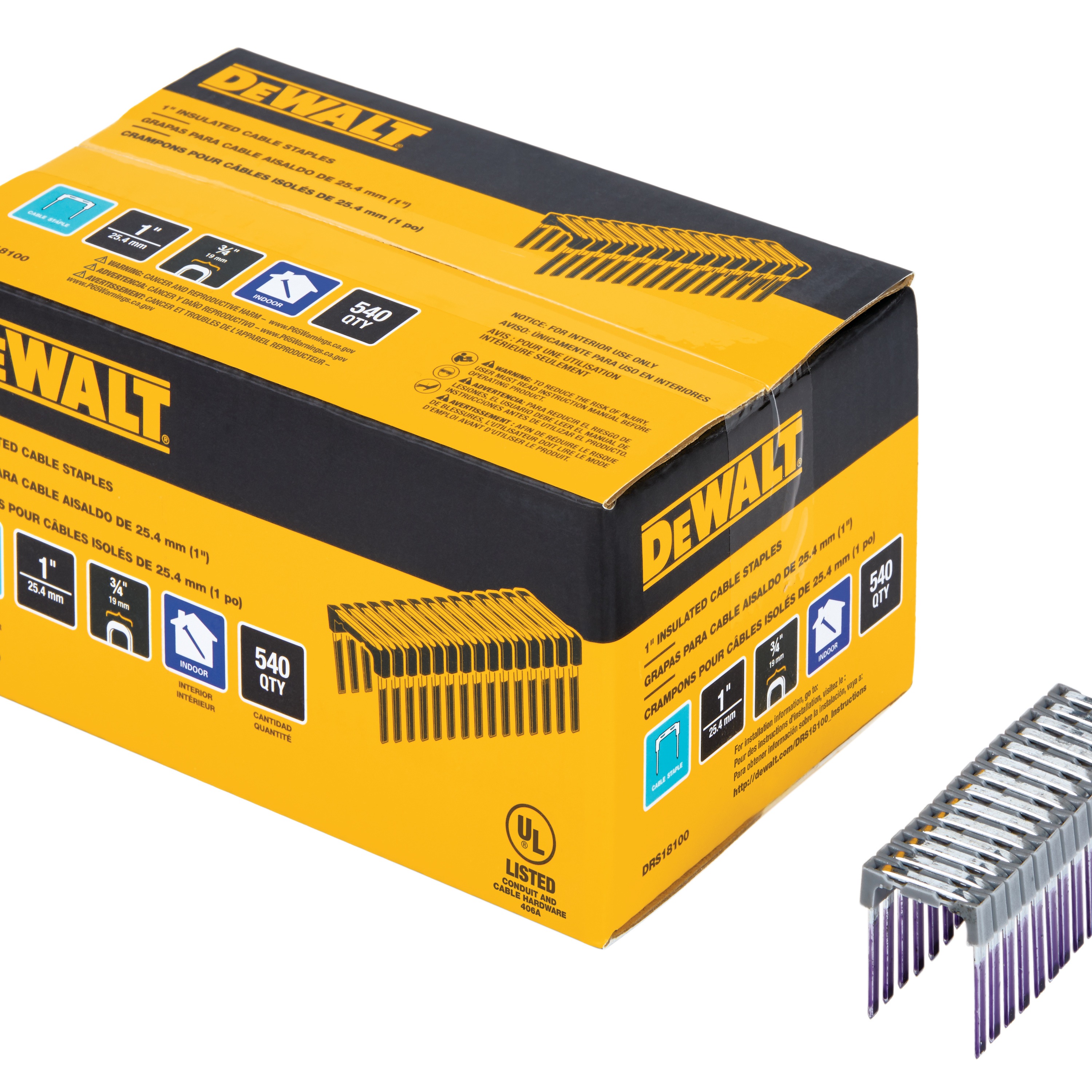 DEWALT - 1 Insulated Cable Staples - DRS18100