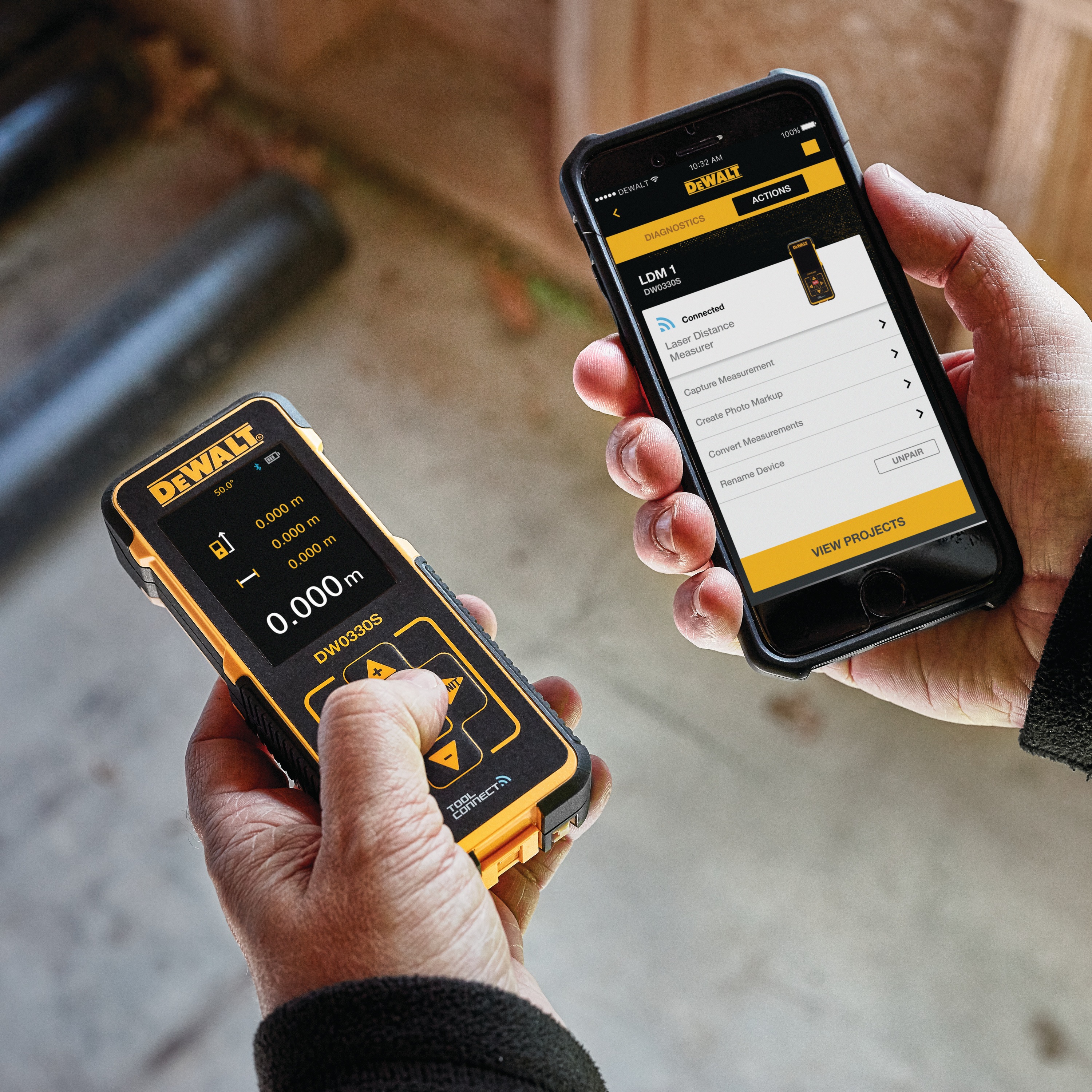 Tool Connect™ 330 ft. Laser Distance Measurer DW0330S DEWALT