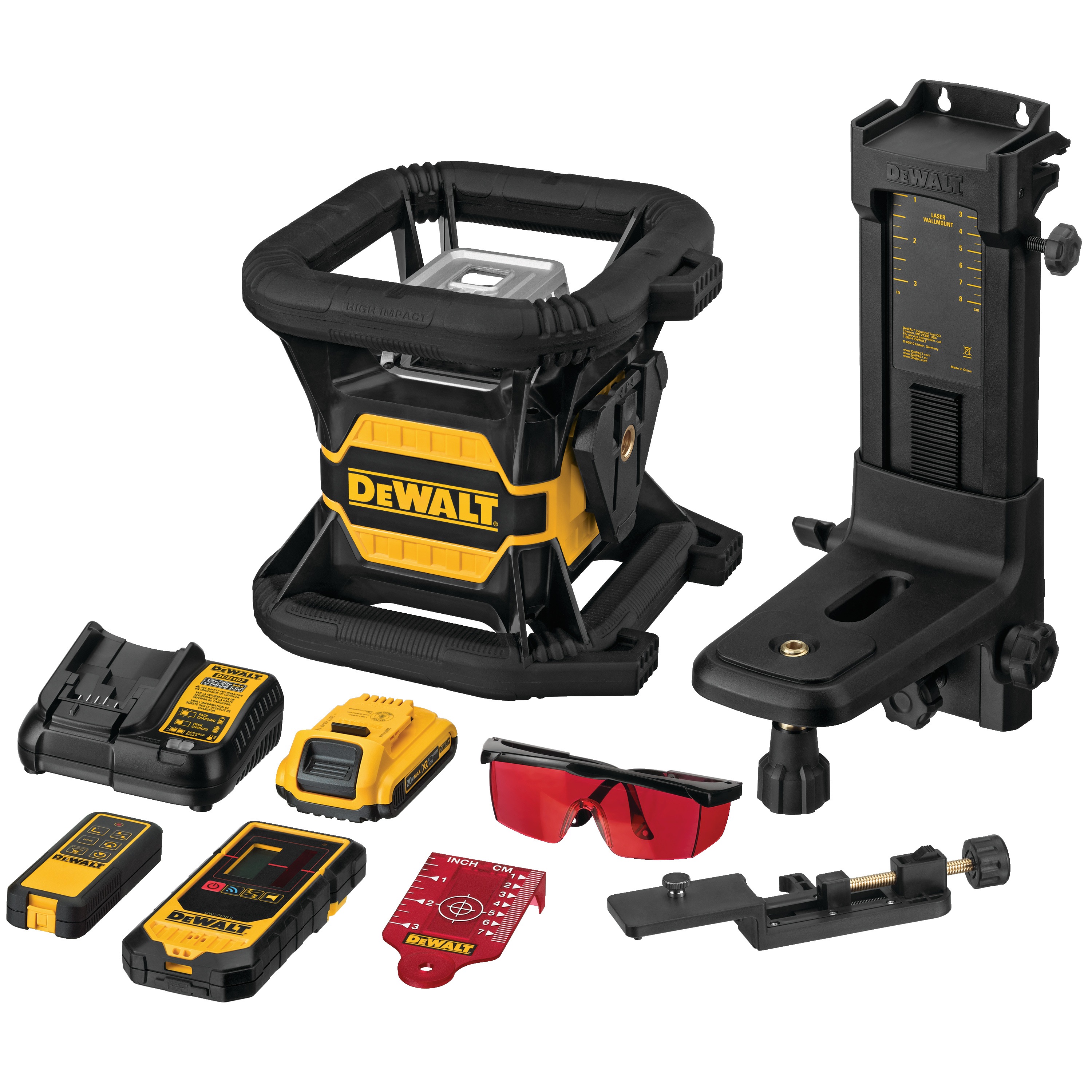 20V MAX* Tool Connect™ Red Tough Rotary Laser Level - DW080LRS | DEWALT