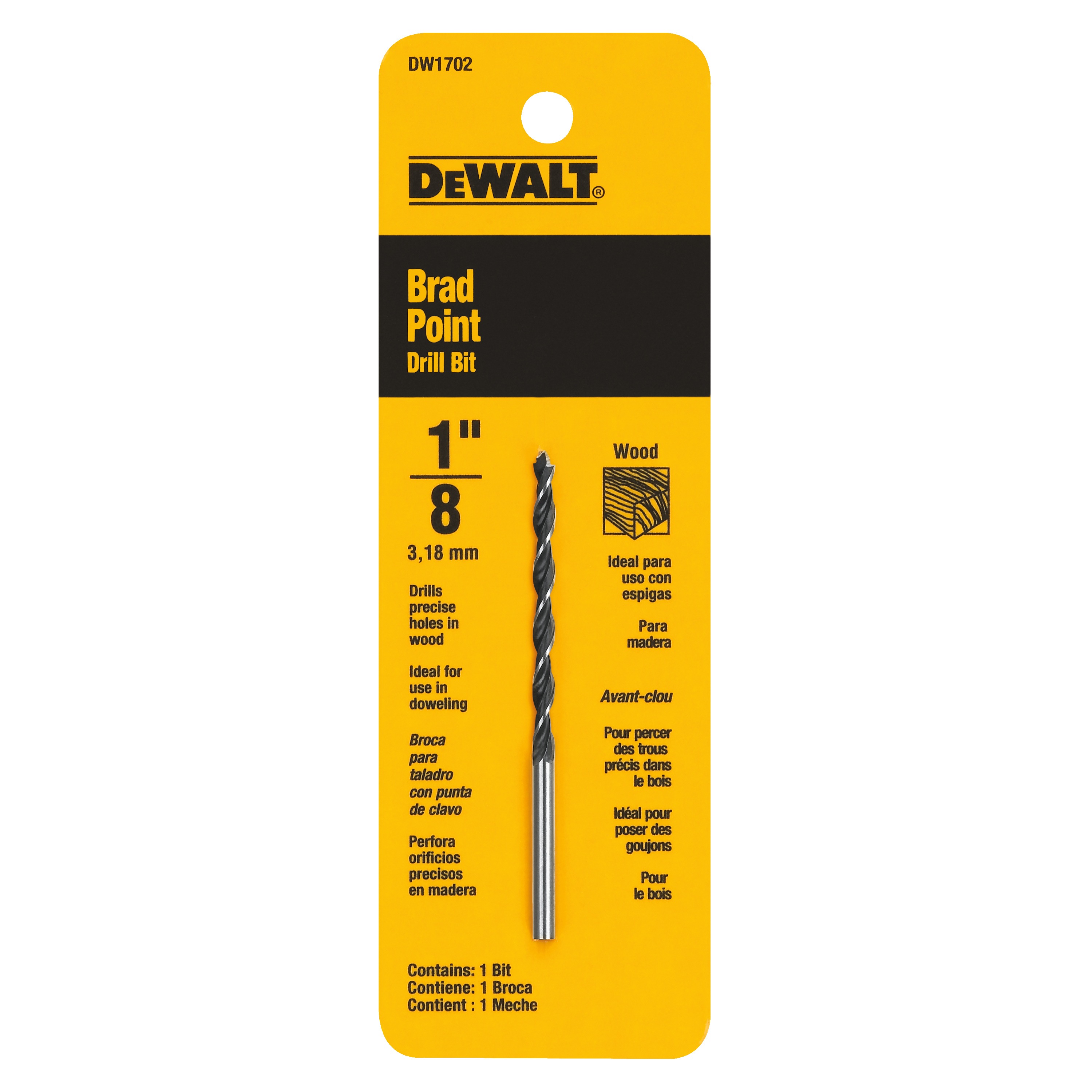 1/2" Brad Pt Bit DW1714 DEWALT