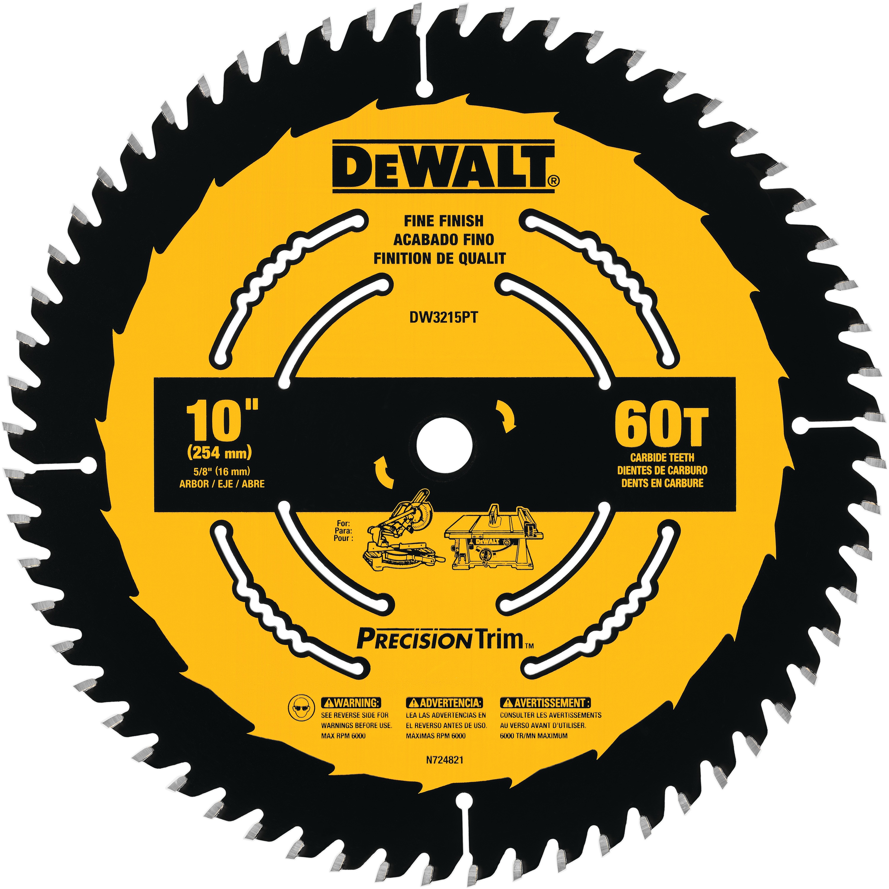 10 inch Precision Miter Table Saw Blades.