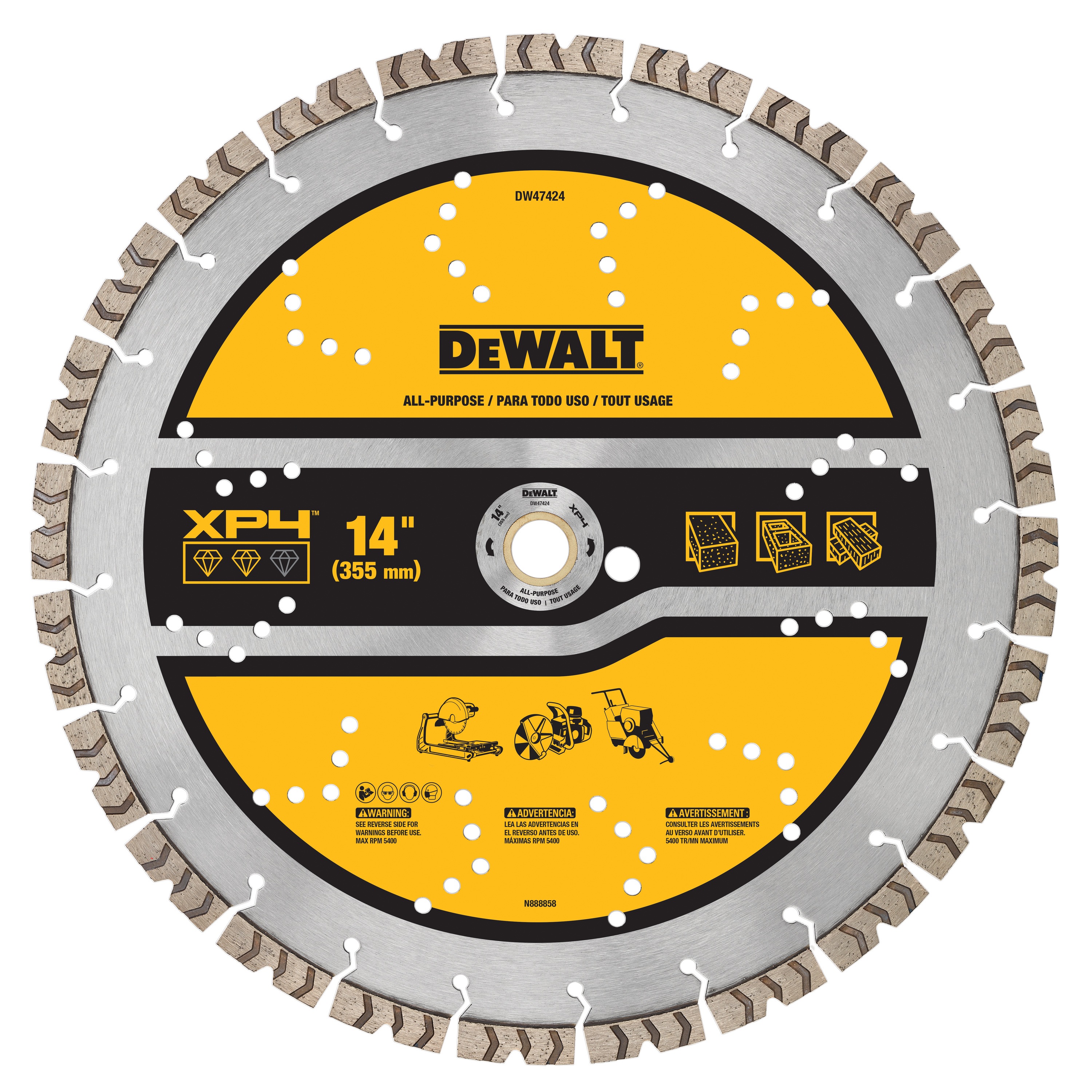 XP4 AllPurpose Segmented Diamond Blades DEWALT