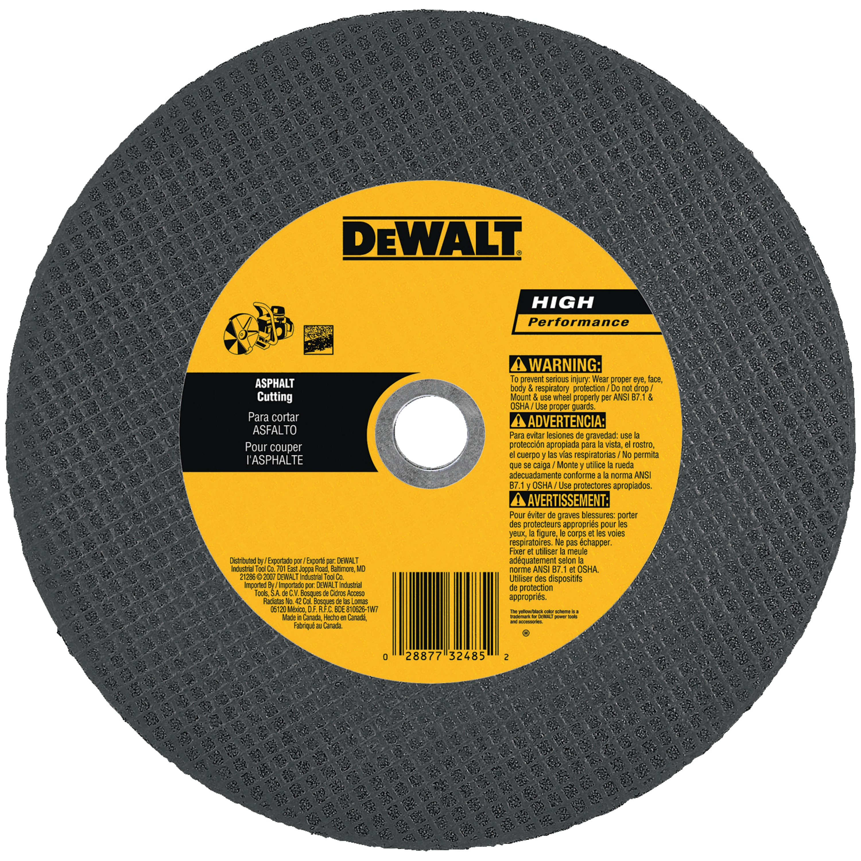 Hp Asphalt Cutting Wheels Type 1 Dewalt