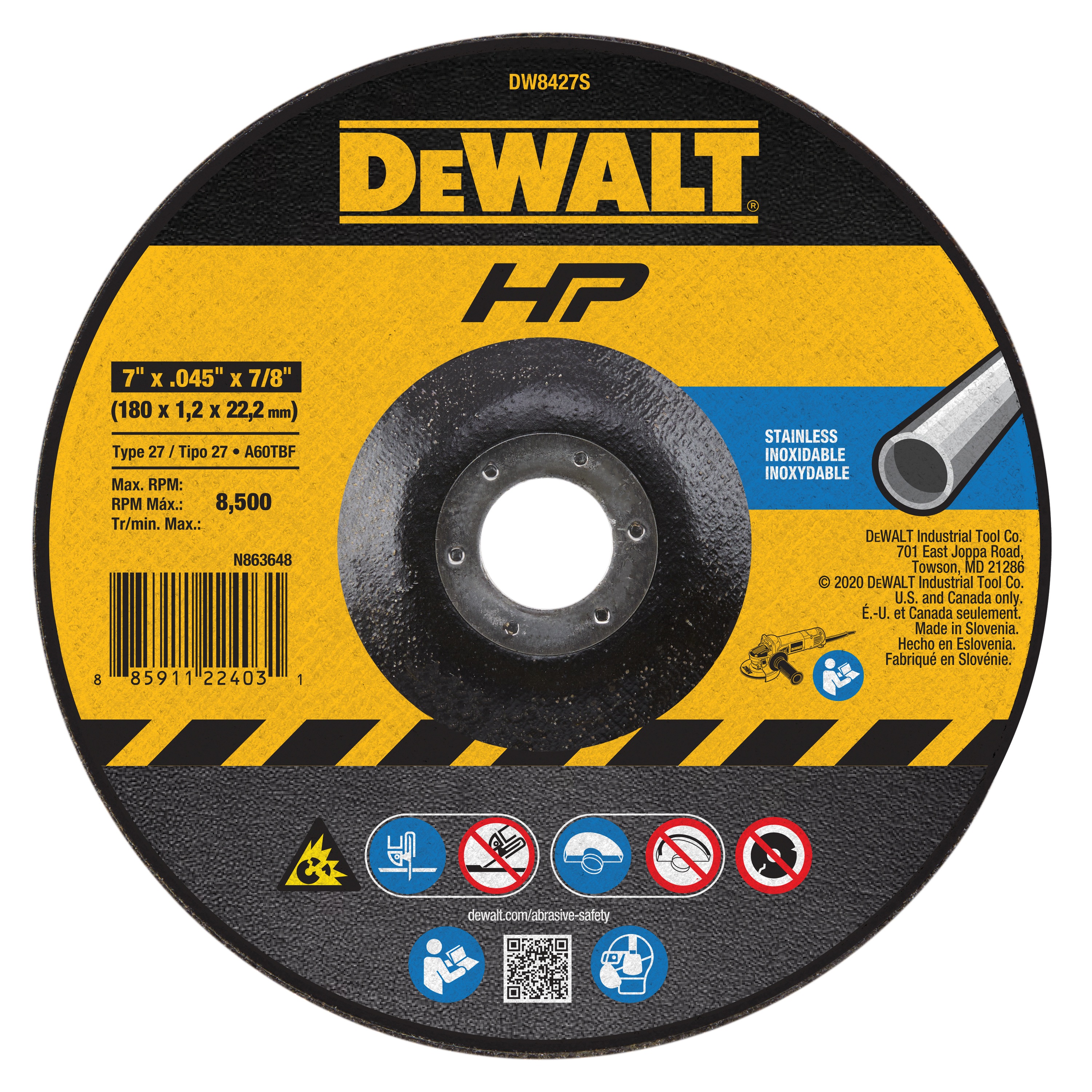 type 27 cutting wheel