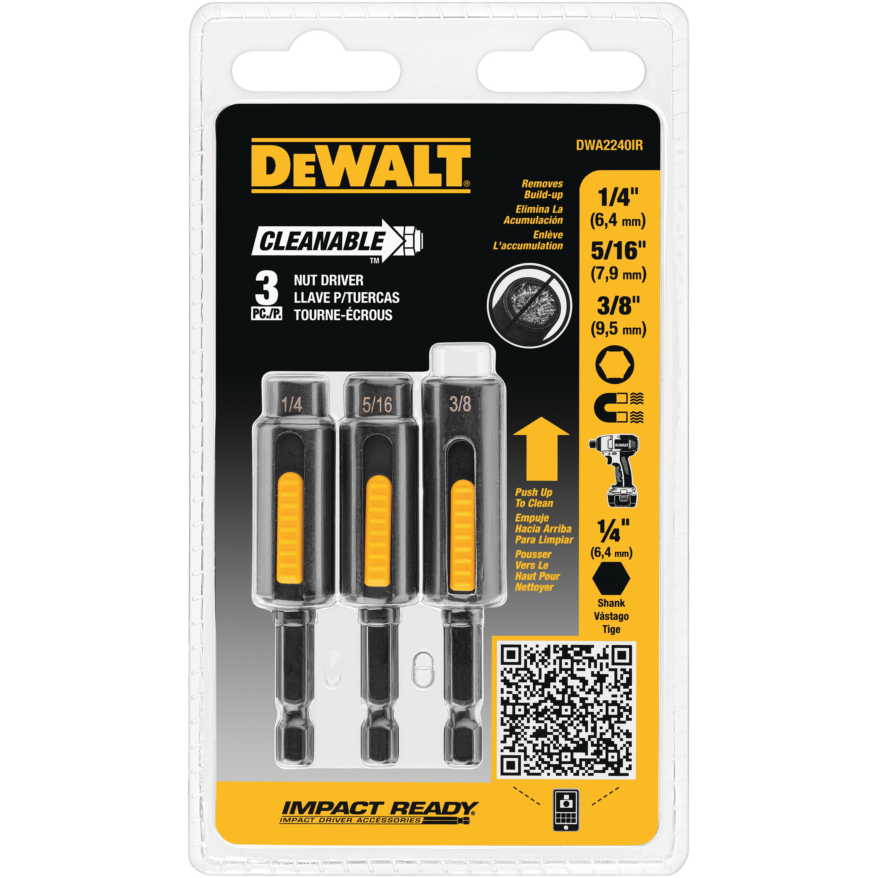 DeWalt DT7466-QZ 10mm Cleanable Nut Driver