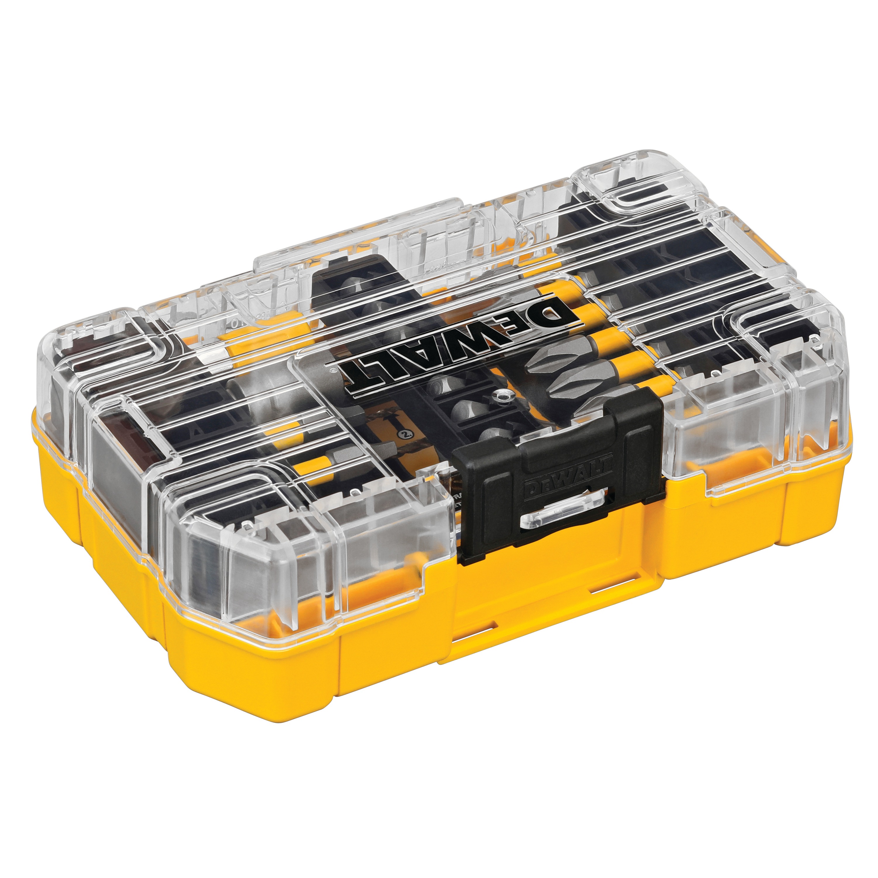 profile of 32 piece Screw Lock Set with sleeve in a closed case.