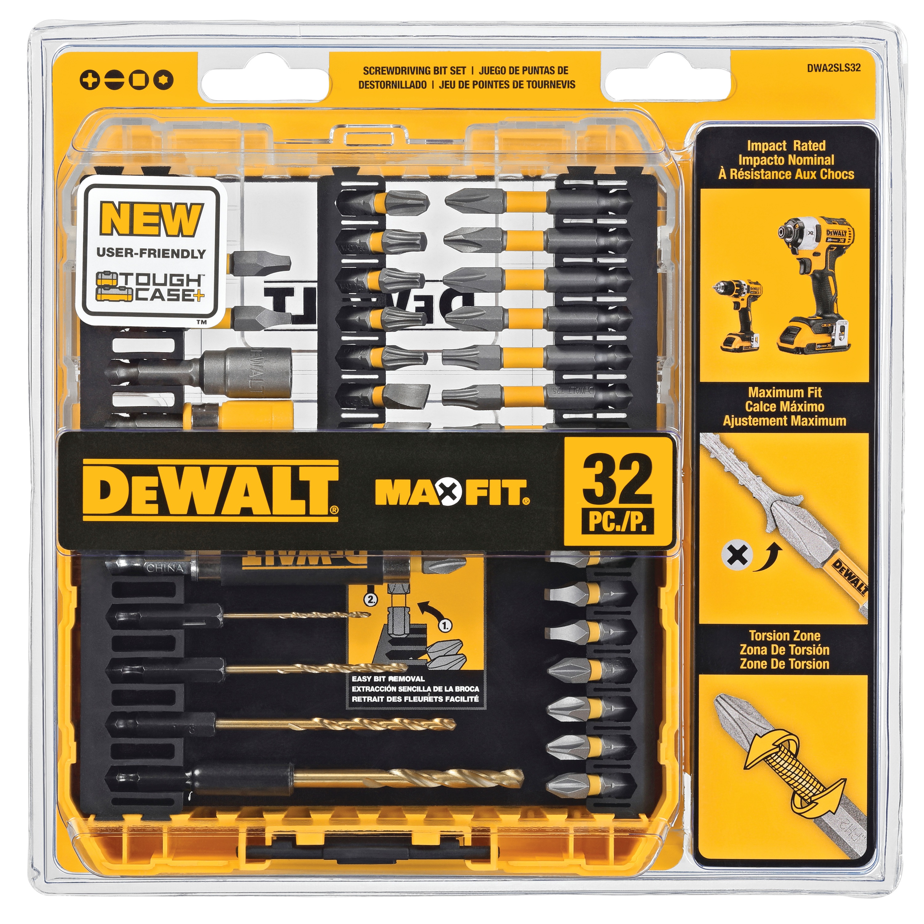 DEWALT - 32pc Screw Lock Set with Sleeve - DWA2SLS32