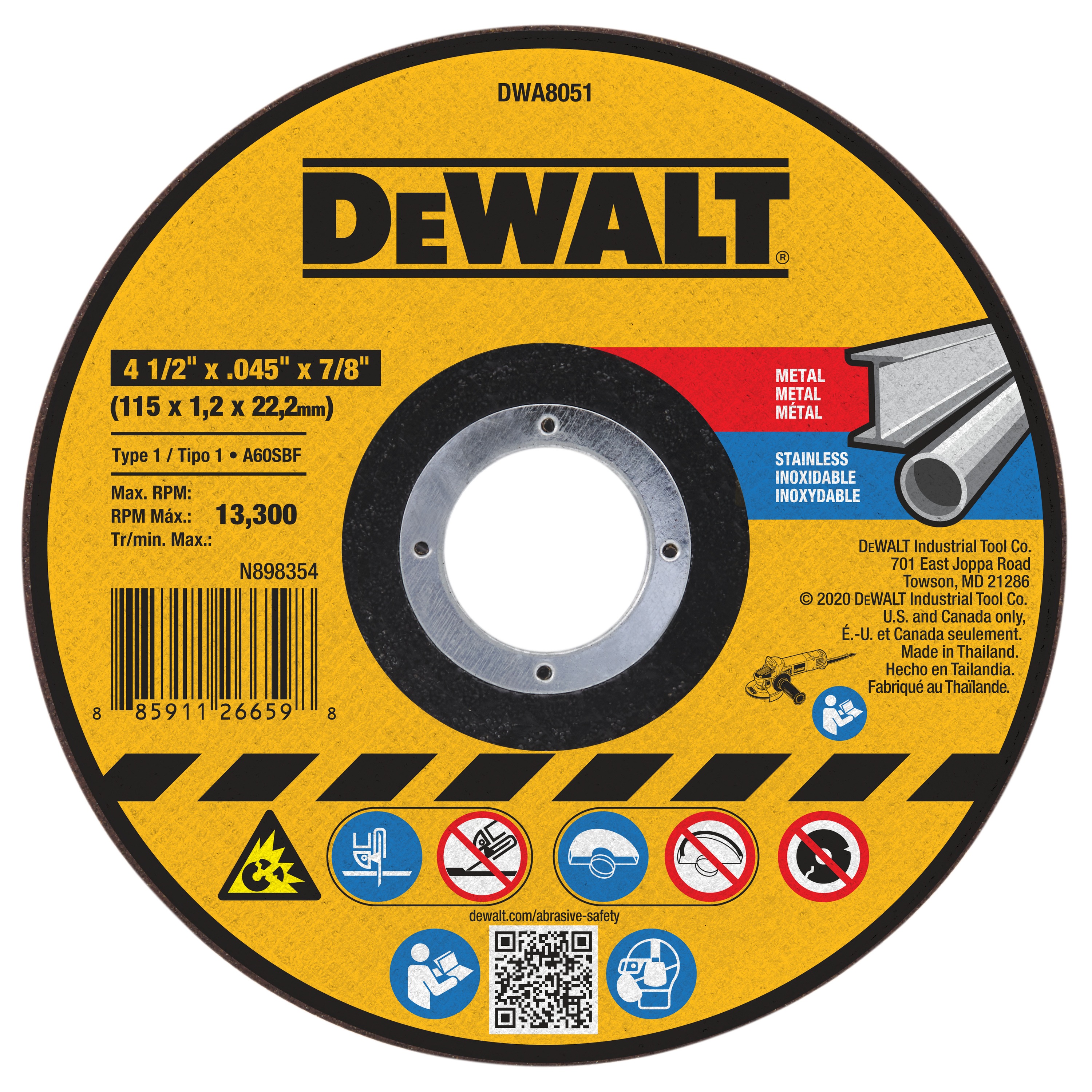 DEWALT - General Purpose Cutting Wheels - DWA8051