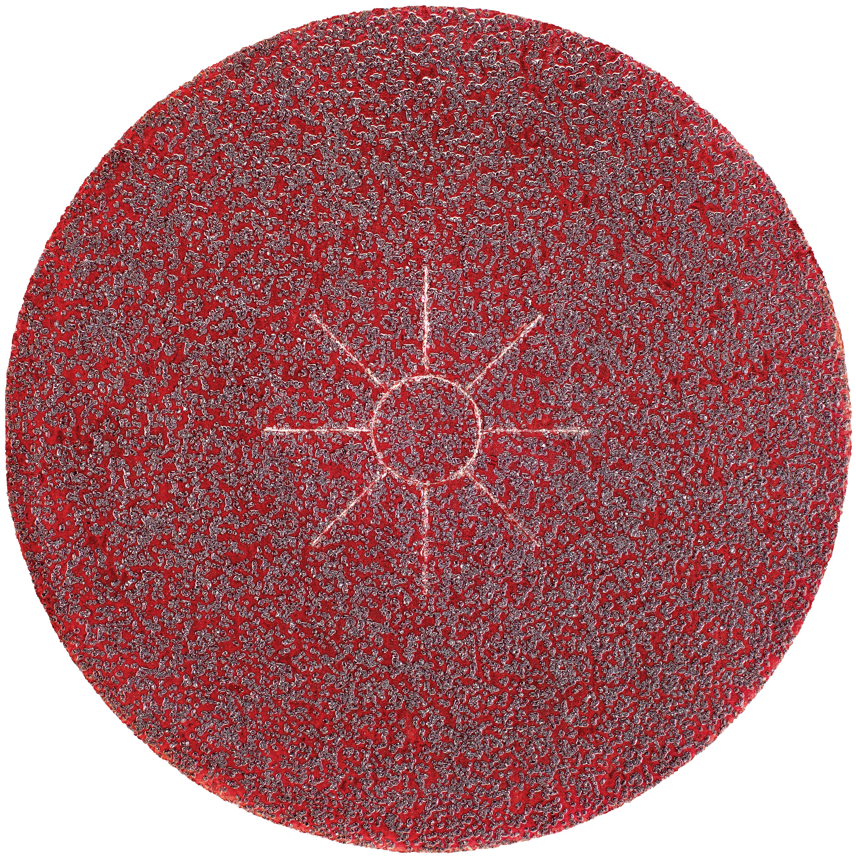 Profile of H P floor sanding disc.