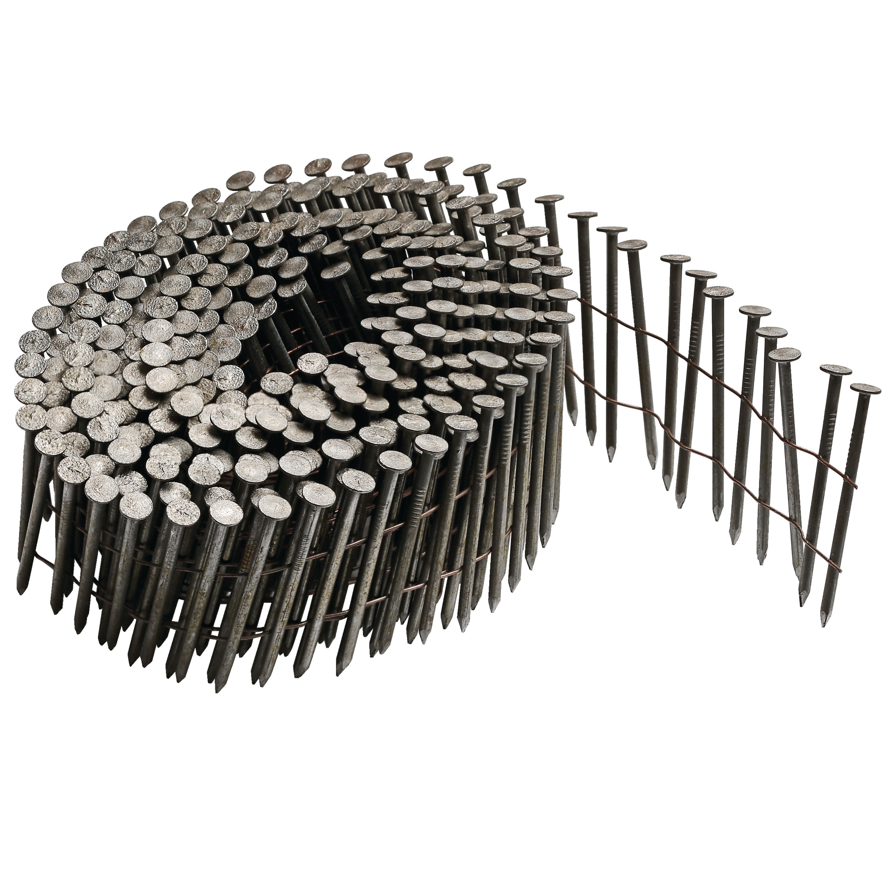 Profile of coil siding nails.