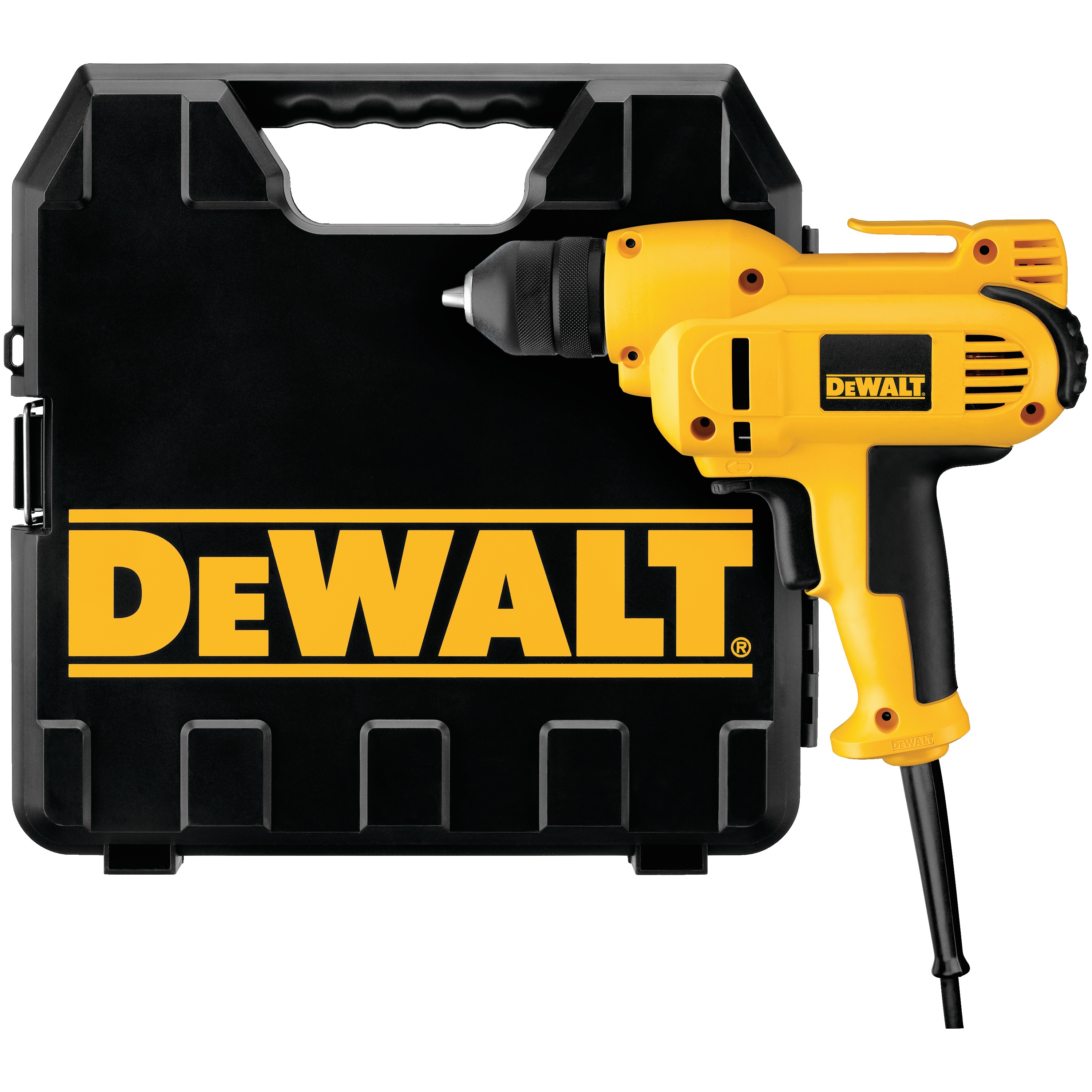 3/8" (10mm) VSR Midhandle Drill Kit with Keyless Chuck DWD115K DEWALT