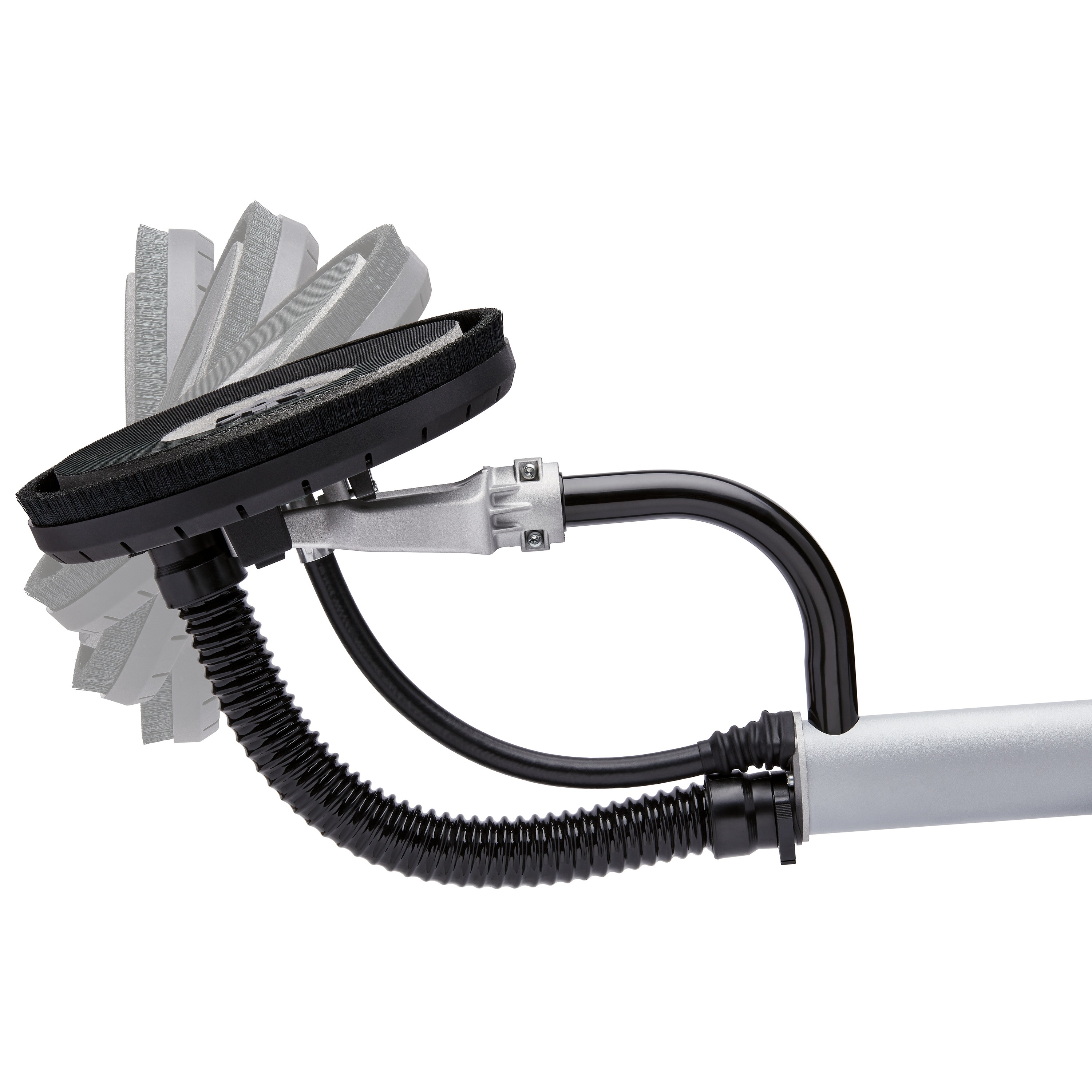 Articulating head feature of Electric drywall sander.