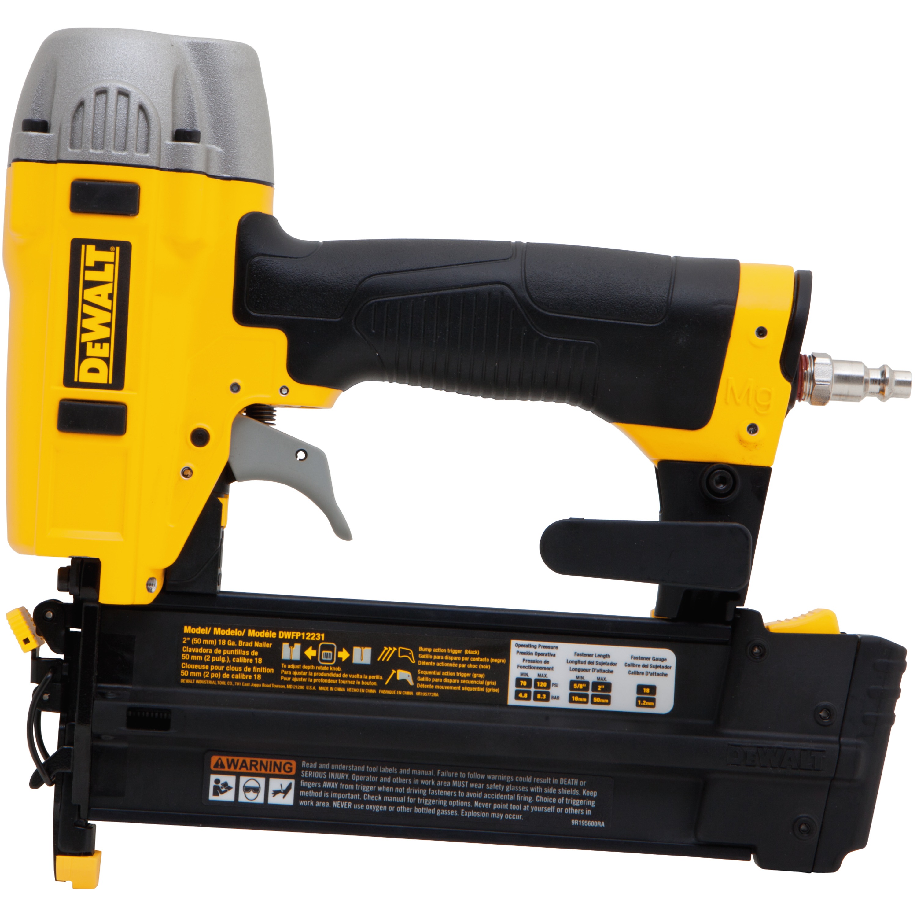 DEWALT - 18 Gauge 2 in Brad Nailer Kit - DWFP12231