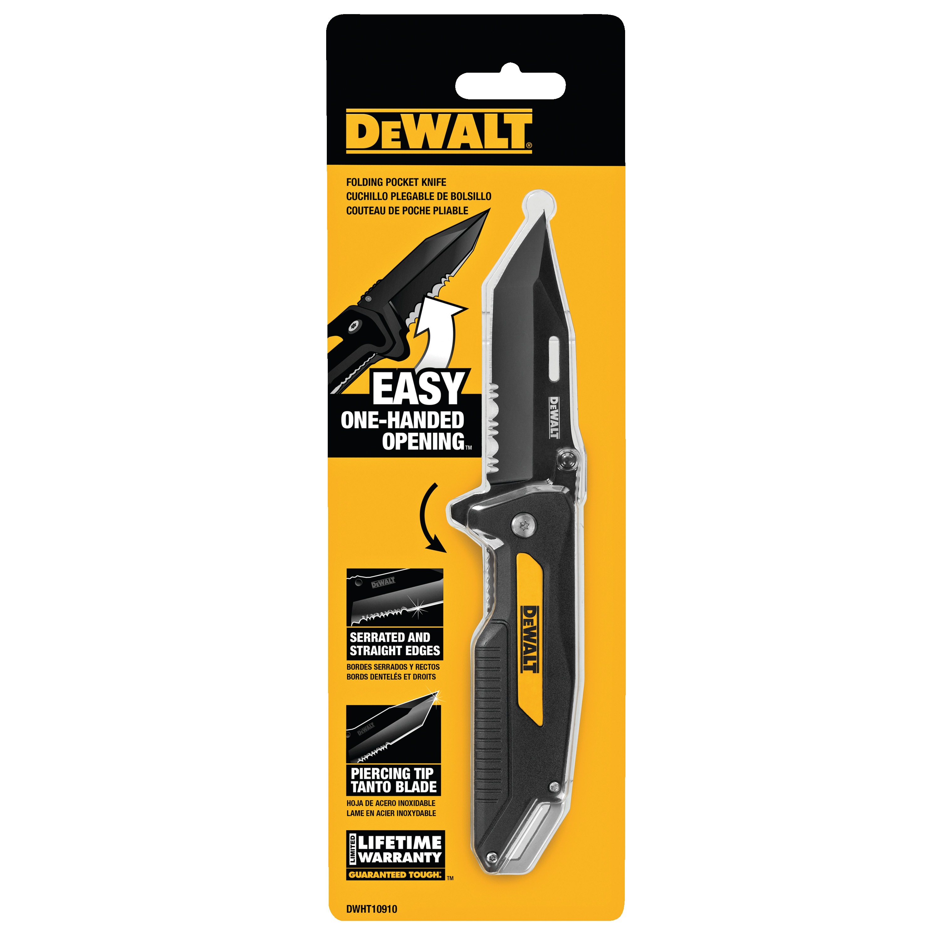 Pocket Knife with BallBearing Assist DWHT10910 DEWALT