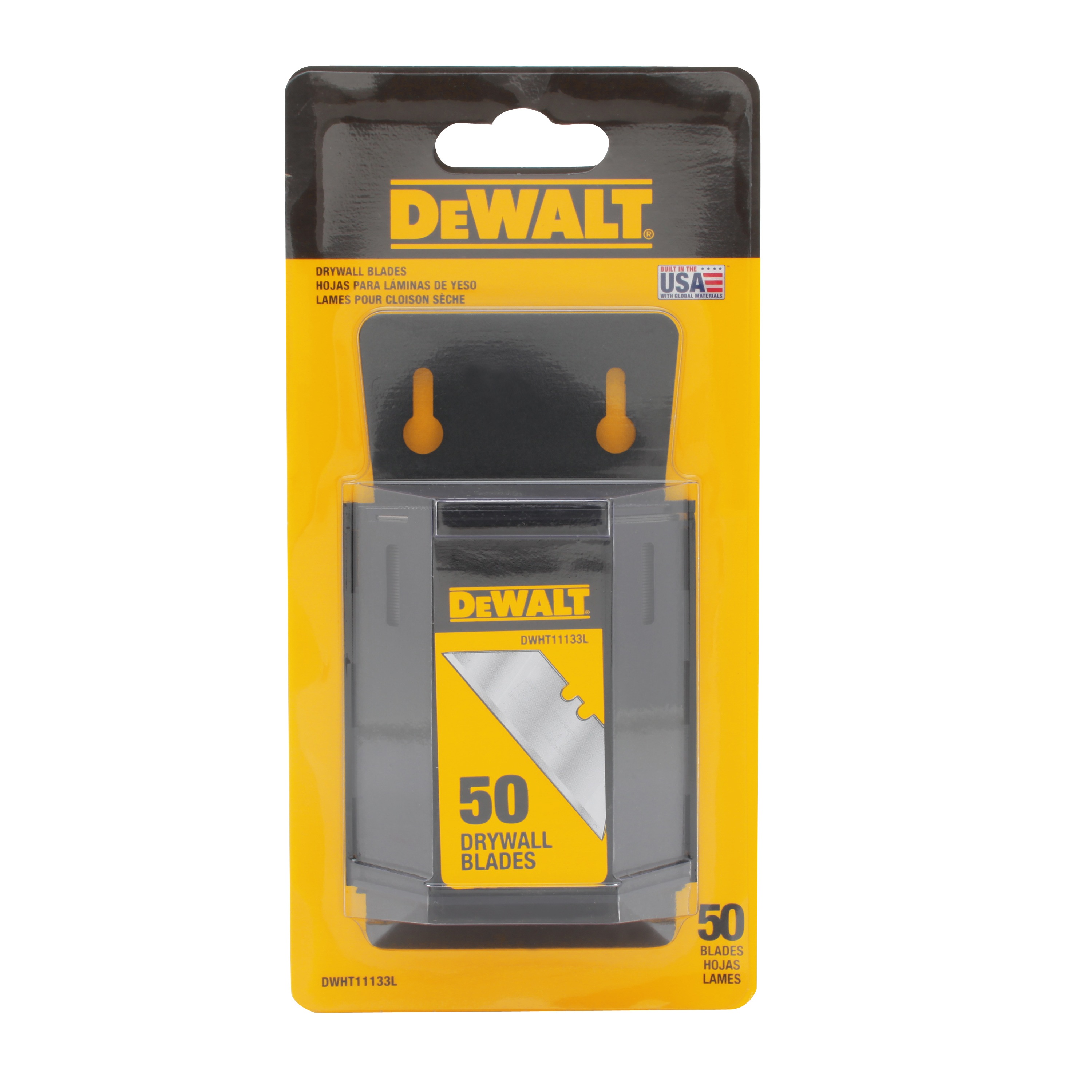 Drywall Blades 50 Pack in blister packaging. 