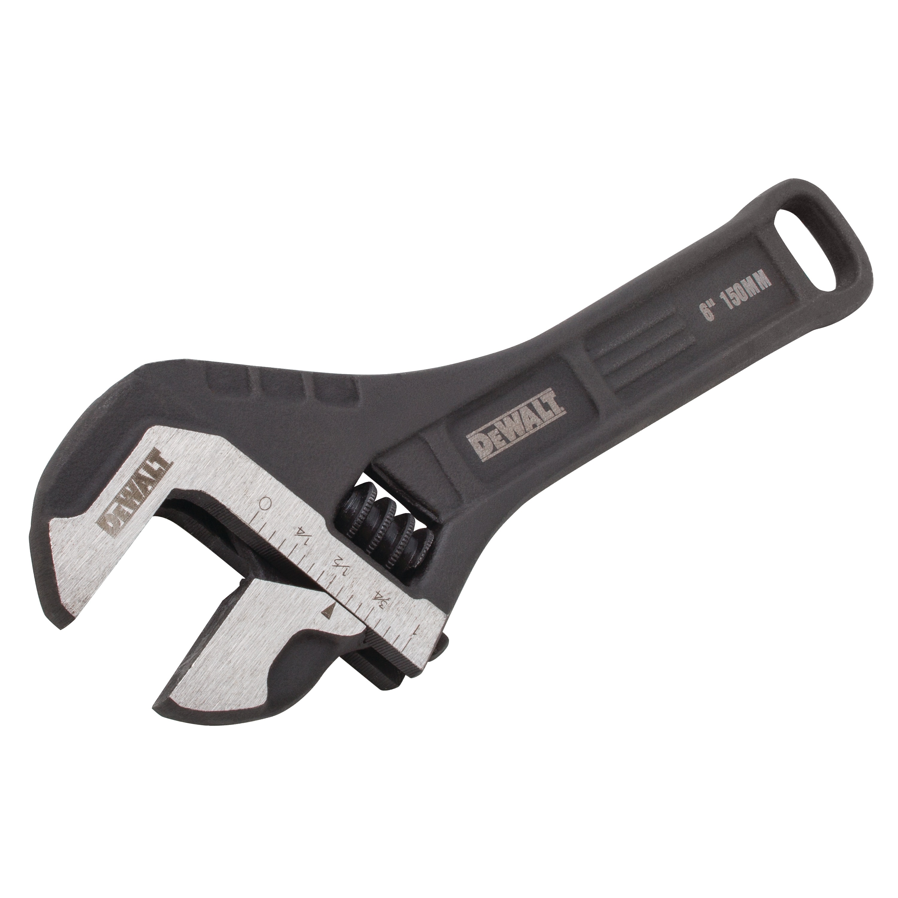 Profile of  6 inch All Steel Adjustable Wrench.