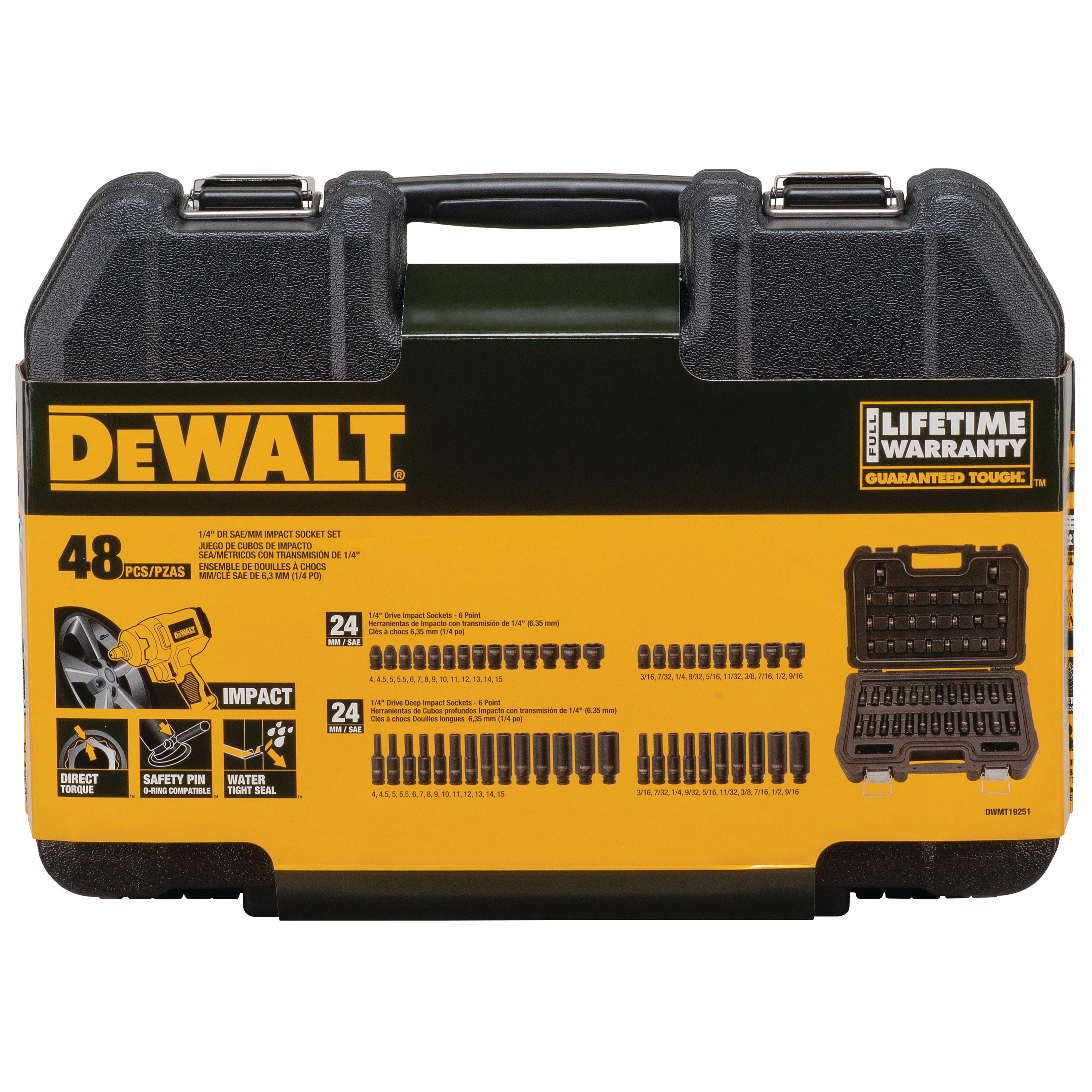 DEWALT 1/4 Deep Socket 6 PT 7/32